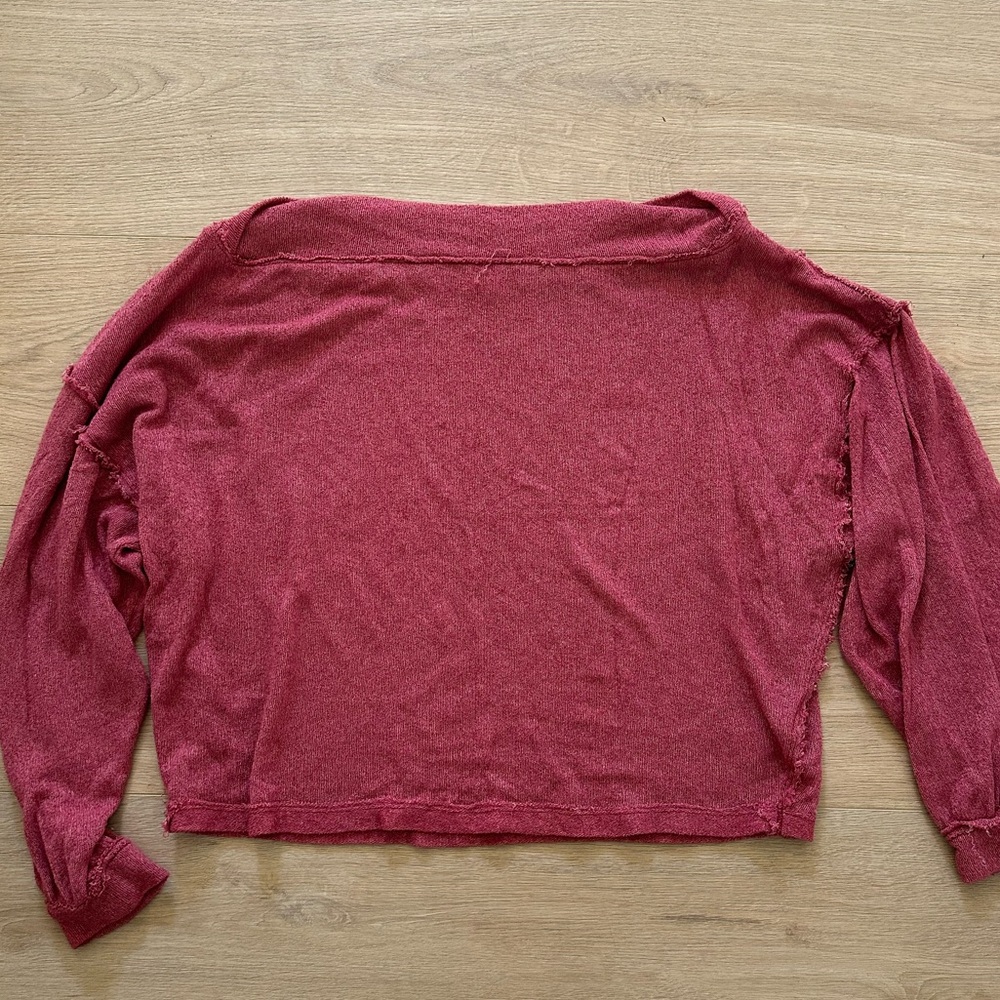 We The Free oversized off the shoulder top